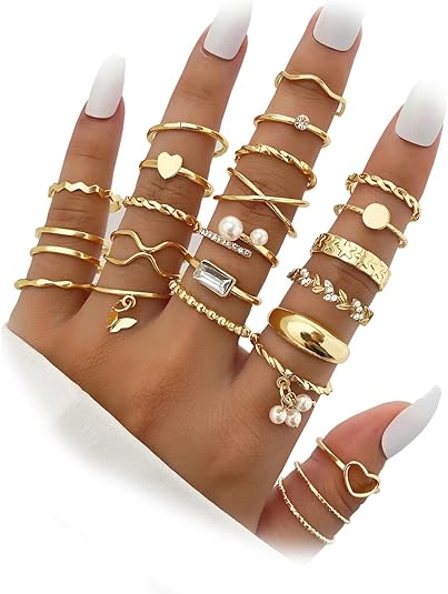 IFKM Gold Rings Set