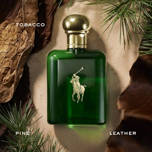 Ralph Lauren - Polo Eau de Toilette Men's Cologne Woody & Spicy With Pine Patchouli Leather and Tobacco Medium Intensity Fl Oz