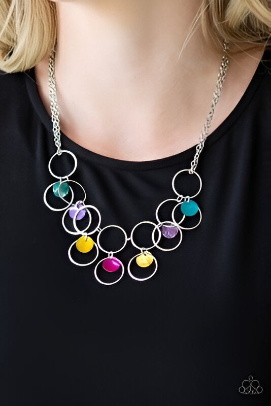 Silver Hoops Necklace