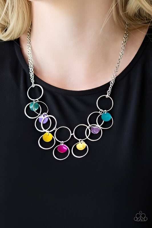 Silver Hoops Necklace