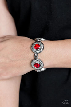 Red Rhinestone Bracelet