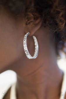 Rhinestone Hoop Earrings