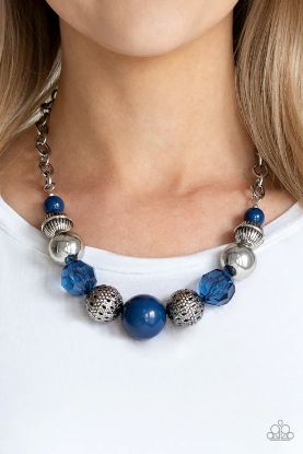 Blue Beads Necklace