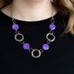 Purple Disc Necklace