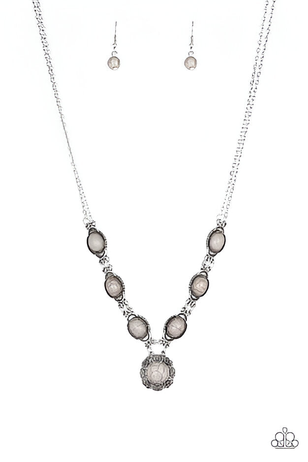 Gray Stone Necklace
