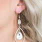 White Teardrop Earrings