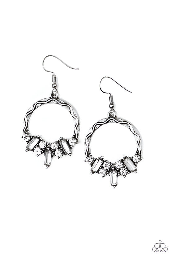 Rhinestone Hoop Earrings