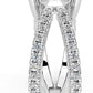 Split Shank Solitare Lab Grown Round Diamond Engagement Ring in 14K Gold, Platinium for Women - IGI Certified (F-G Color, VS1-VS2 Clarity)