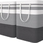 HomeHacks 2-Pack Large Laundry Basket, Waterproof, Freestanding Laundry Hamper, Collapsible Tall Clothes Hamper with Extended Handles for Clothes Toys in the Dorm and Family-(Gradient Grey, 75L)