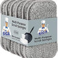 MR.SIGA Dual-Sided Scrub Sponges, Long lasting, Reusable Dishwashing Sponges for Kitchen, 6 Pack