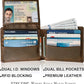 STAY FINE Top Grain Leather Wallet for Men | RFID Blocking | Bifold, Extra Capacity with 2 ID Windows | Ultra Strong Stitching | Slim Billfold with 8 Card Slots | Gift for Him