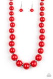 Fiery Red Beads Necklace