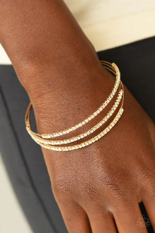 Gold Rhinestone Cuff